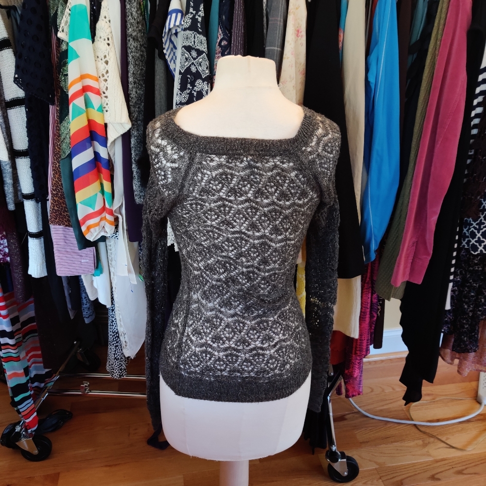 Sheer long sleeve top
